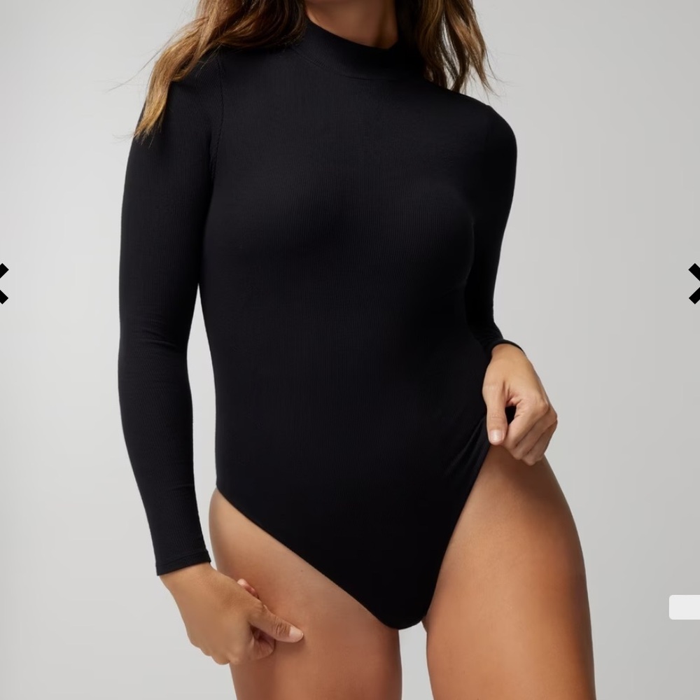 Soma Body Ribbed Mock Neck Bra Bodysuit